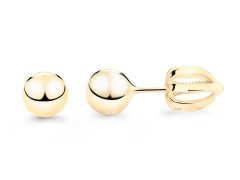 Cutie Jewellery Minimalistické náušnice pecky ze žlutého zlata Z5016-30-X-1