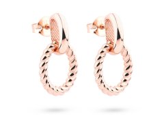 Cutie Jewellery Módní náušnice z růžového zlata Z5028-20-X-4