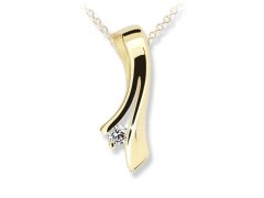 Cutie Jewellery Nadčasový přívěsek ze žlutého zlata se zirkonem Z6310-1796-40-10-X-1