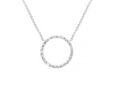 Cutie Jewellery Náhrdelník z bílého zlata se zirkony Z6323-40-10-X-2 50 cm