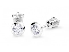 Cutie Jewellery Náušnice z bílého zlata se zirkony Z8003-30-10-X-2