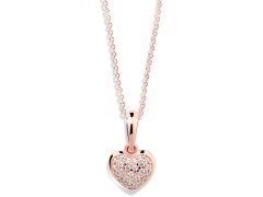 Cutie Jewellery Přívěsek ve tvaru srdce z růžového zlata Z6295-2383-40-10-X-4