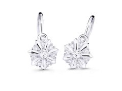 Cutie Jewellery Půvabné dětské náušnice z bílého zlata C2754-10-X-2 bílá