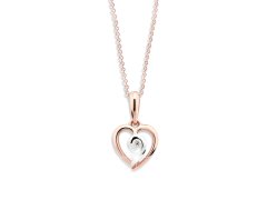 Cutie Jewellery Romantický bicolor přívěsek z růžového zlata Z6298-1609-40-10-X-R4