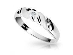 Cutie Jewellery Slušivý prsten z bílého zlata Z6732-1207-10-X-2 58 mm