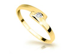 Cutie Jewellery Slušivý prsten ze žlutého zlata Z6725-1284-10-X-1 58 mm