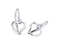 Cutie Jewellery Srdíčkové náušničky z bílého zlata C2760-10-X-2