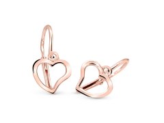 Cutie Jewellery Srdíčkové náušničky z růžového zlata C2760-10-X-4