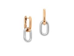 Daniel Wellington Bicolor visací náušnice 2v1 Contrast Link DW00401980