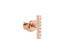 Daniel Wellington Bronzová single náušnice Tyčinka s krystaly DW00400860