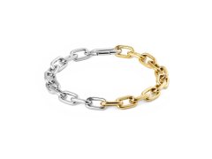 Daniel Wellington Dámský bicolor náramek Contrast Link DW004019 15,5 cm