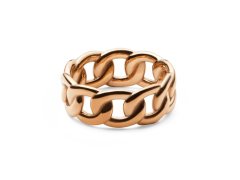 Daniel Wellington Luxusní bronzový prsten Chunky Chain DW0040081 60 mm