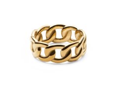Daniel Wellington Moderní pozlacený prsten Chunky Chain DW004008 52 mm