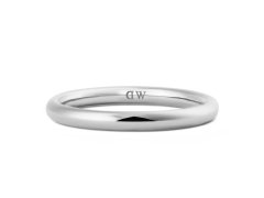 Daniel Wellington Minimalistický unisex prsten z oceli Arch DW0040189 56 mm