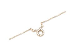 Daniel Wellington Něžný pozlacený náhrdelník znamení Býk Crystal Zodiac DW00400920