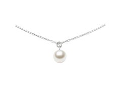 Daniel Wellington Ocelový náhrdelník s perlou Swarovski Pearl DW00401957