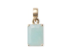 Daniel Wellington Okouzlující pozlacený přívěsek s amazonitem Charms DW00401473