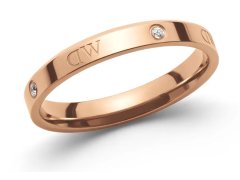 Daniel Wellington Originální bronzový prsten s krystaly Classic Lumine DW004002 60 mm