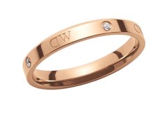 Daniel Wellington Originální bronzový prsten s&nbsp;krystaly Classic Lumine DW004002 50 mm