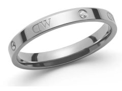Daniel Wellington Originální ocelový prsten s krystaly Classic Lumine DW0040023 58 mm
