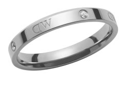 Daniel Wellington Originální ocelový prsten s&nbsp;krystaly Classic Lumine DW0040023 54 mm