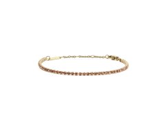 Daniel Wellington Oslnivý pozlacený náramek s krystaly Classic Tennis DW00401110