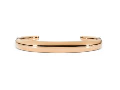 Daniel Wellington Pevný otevřený náramek z pozlacené oceli Flow DW00402073 16,5 cm