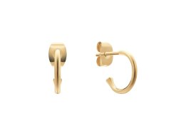 Daniel Wellington Pozlacené kruhové náušnice Charms DW00400768