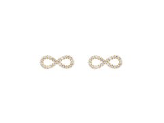 Daniel Wellington Pozlacené náušnice Nekonečno s kubickými zirkony Mirelle DW00401614
