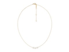 Daniel Wellington Pozlacený náhrdelník se Swarovski perlami Pearl Trio DW00402110