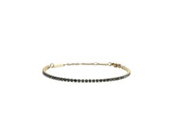 Daniel Wellington Pozlacený náramek s krystaly Classic Tennis DW00401107