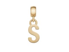 Daniel Wellington Pozlacený přívěsek písmeno "S" Charms DW00400502