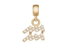 Daniel Wellington Pozlacený přívěsek s krystaly Vodnář Crystal Zodiac DW00400764