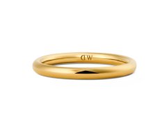 Daniel Wellington Pozlacený unisex prsten z oceli Arch DW0040190 58 mm