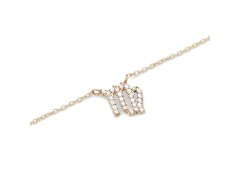 Daniel Wellington Půvabný pozlacený náhrdelník znamení Panna Crystal Zodiac DW00400924