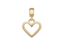 Daniel Wellington Srdíčkový přívěsek z pozlacené oceli Charms DW00400433