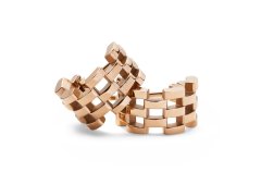 Daniel Wellington Stylové bronzové náušnice 5-Link DW00400960