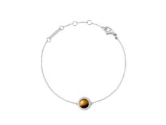 Daniel Wellington Stylový náramek s tygřím okem a krystaly DW00401439