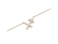 Daniel Wellington Stylový pozlacený náhrdelník znamení Střelec Crystal Zodiac DW00400927
