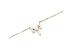 Daniel Wellington Stylový pozlacený náhrdelník znamení Beran Crystal Zodiac DW00400919