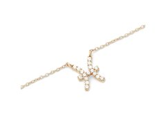 Daniel Wellington Stylový pozlacený náhrdelník znamení Ryby Crystal Zodiac DW00400930