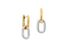 Daniel Wellington Visací bicolor náušnice 2v1 Contrast Link DW00401979