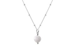 Decadorn Něžný přívěsek s pravou perlou + stříbrný řetízek zdarma 45 cm