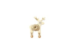 Deers Jelení mini brož Miss Beige