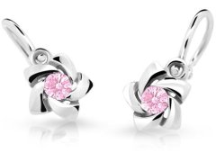 Cutie Jewellery Dětské náušnice s designem růžiček C2201-10-X-2 růžová