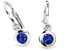 Cutie Jewellery Dětské náušnice z bílého zlata C1537-10-X-2 modrá