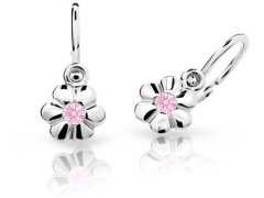 Cutie Jewellery Dětské náušnice z bílého zlata C1736-10-X-2 růžová