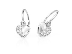 Cutie Jewellery Dětské náušnice z bílého zlata C2160-10-X-2 bílá