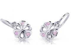 Cutie Jewellery Dětské náušnice z bílého zlata C2230-10-X-2 růžová