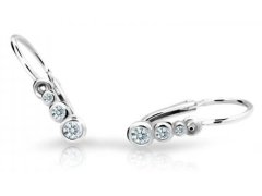 Cutie Jewellery Dětské náušnice z bílého zlata C2255-10-X-2 bílá